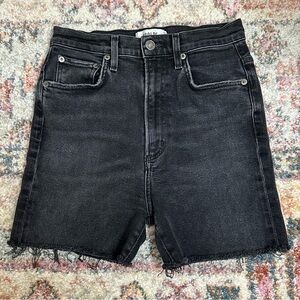 Agolde Black Jean Shorts